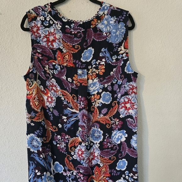 DR2 by Daniel Rainn Blouse XL Womens Colorful Print  Paisley Lightweight Artsy - Picture 13 of 14